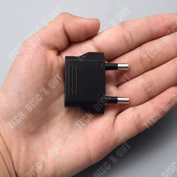 TD® Strömadapter USA/Kina till Europa (EU) / Frankrike (FR) 5A CE RoHS Standard Svart Universal AC Plug Converter 2ft