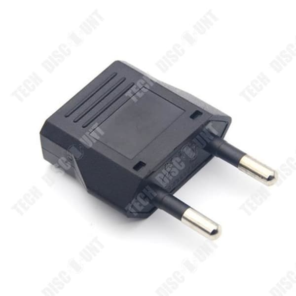 TD® Strömadapter USA/Kina till Europa (EU) / Frankrike (FR) 5A CE RoHS Standard Svart Universal AC Plug Converter 2ft