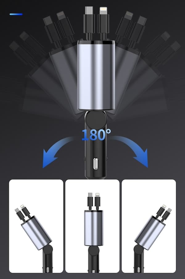 C1 Autolaturi – USB, Type-C & Pikalataus Jopa 120W