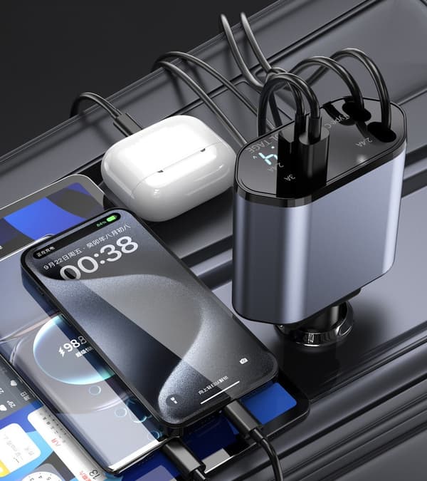 C1 Autolaturi – USB, Type-C & Pikalataus Jopa 120W
