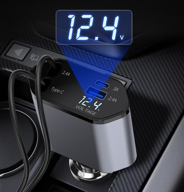 C1 Autolaturi – USB, Type-C & Pikalataus Jopa 120W
