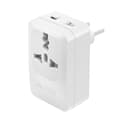Miniatyrbild 1 av 5: Reseadapter Europa Brasilien Korea USB och USB C 15W Akashi Vit