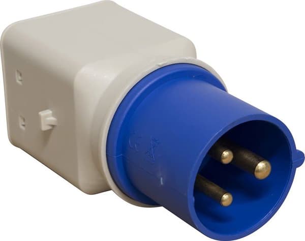 Brennenstuhl - 1081560 - CEE-adapter 3 poler 16 A/230 V, CEE-kontakt, Italiensk kontakt 10 A+16 A (IP 44)
