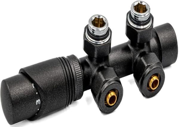 Invena - CZ-90-015 - DUOPLEX FÖR NEDRE ANSLUTNING 50MM GRAFIT