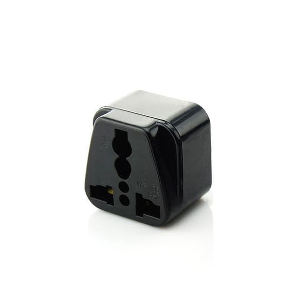 INF WD-9C Europeisk Standard Reiseadapter Sort