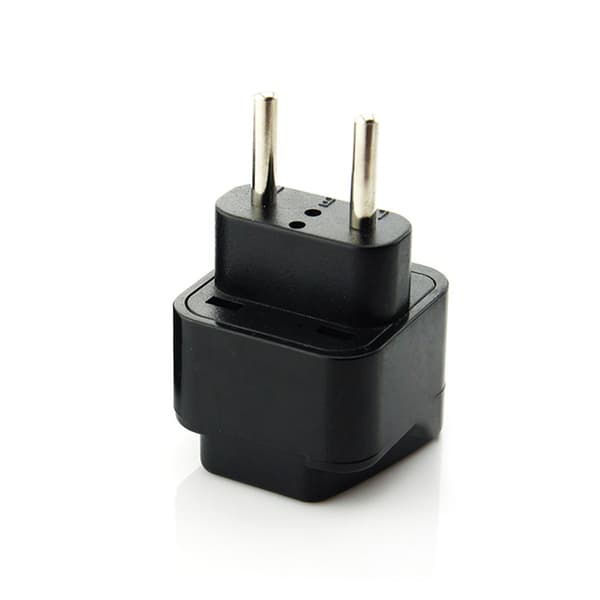 INF WD-9C Europeisk Standard Reiseadapter Sort
