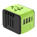 Miniatyrbillede 1 af 6: Lollanda Global Travel Adapter – Universal Multi-Country Plug Converter – 3 USB + 1 Type-C hurtigopladning – Kompakt og bærbar oplader