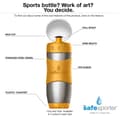 Miniatyrbild 2 av 10: Sportflaska i rostfritt stål 355ml - Kid basix