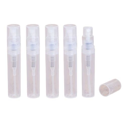 INF Mini refill sprayflaske/ rejseflaske til parfume 5-pak Gennemsigtig 3 ml