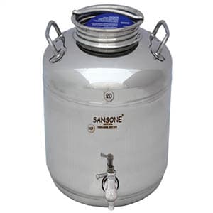 Sansone rostfri vattentank 20 liter med tappkran