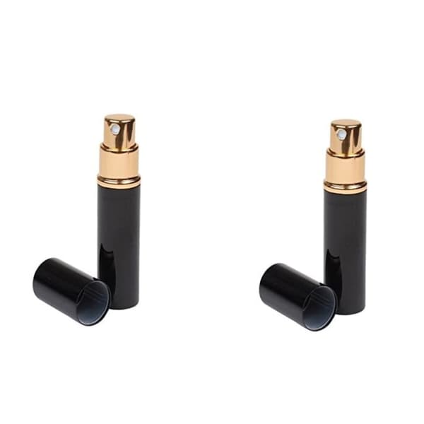 Mini Refillable Parfyme Atomizer Bottle 2-Pack Sort 10 ml