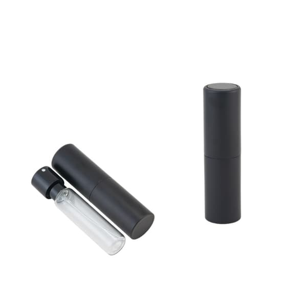 INF Mini etterfyllbar parfymeflaske 2-pakning Sort 10 ml