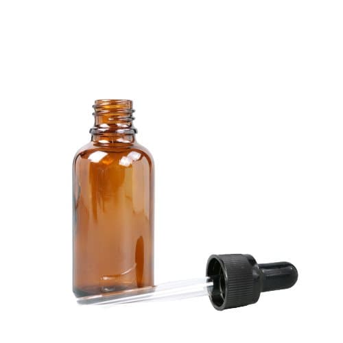 INF Genopfyldelig dråbeflaske med pipette Brun 15 ml
