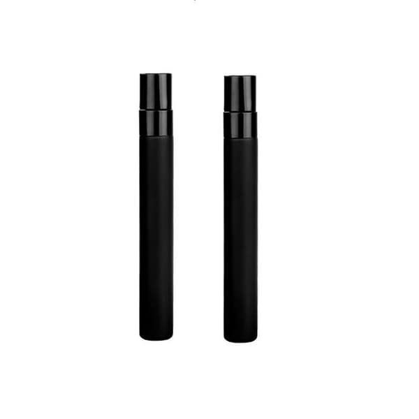 INF Mini genopfyldelig parfume sprayflaske glasflaske 10 ml 2-pak Sort