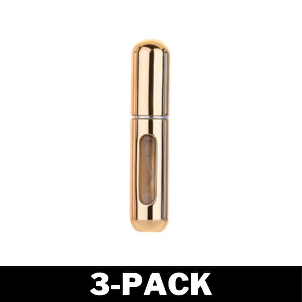Refill Parfym Flaska Återfyllbar - Metallic Guld