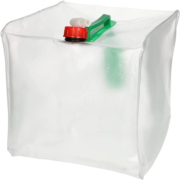 2-Pack - 10L Hopfällbar Vattendunk med Kran - Vattenbehållare