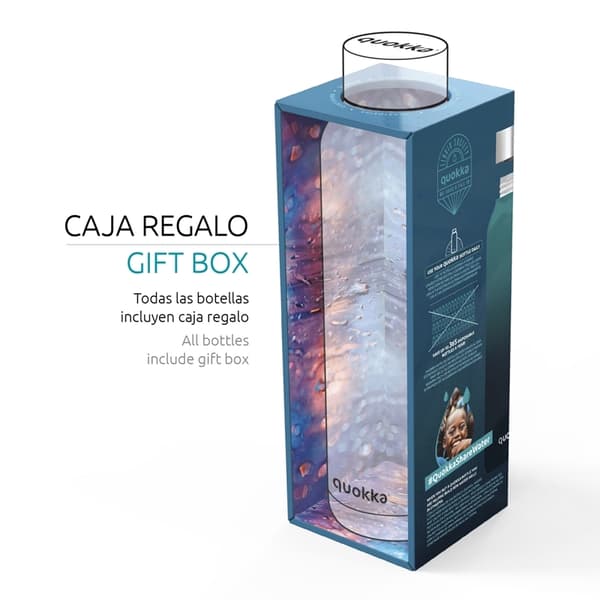 Quokka Solid - Ruostumattomasta teräksestä valmistettu lämpöpullo 630 ml (Sleek Rose Gold)