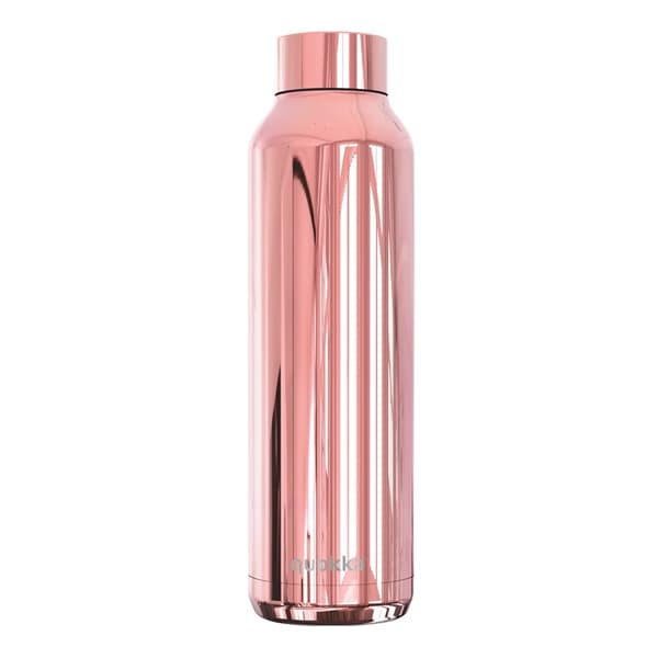 Quokka Solid - Ruostumattomasta teräksestä valmistettu lämpöpullo 630 ml (Sleek Rose Gold)