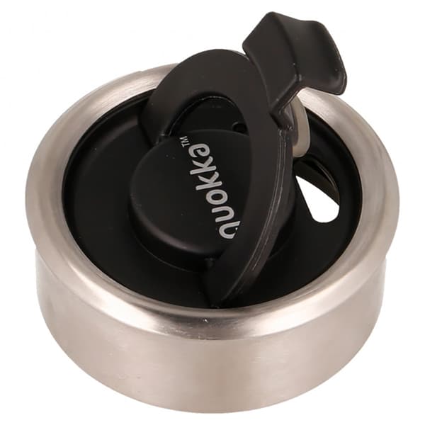 Quokka Boost Coffee Tumbler - Ruostumattomasta teräksestä valmistettu lämpömuki infussorilla 400 ml (hiilimusta)