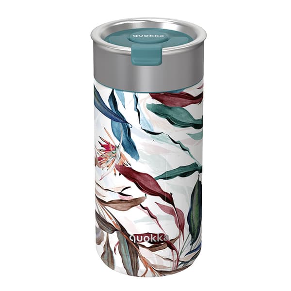 Quokka Boost kaffe tumbler - Rustfrit stål termokrus med infuser 400 ml (buket)