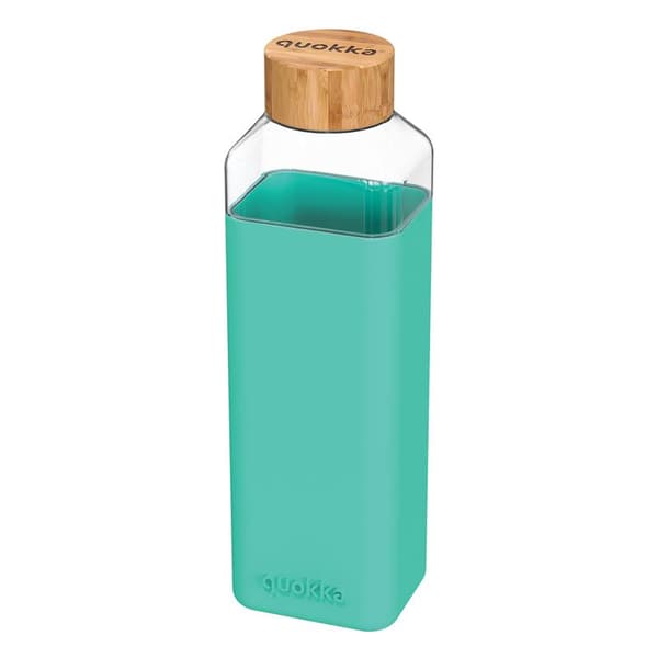 Quokka Storm - Vattenflaska i glas 700 ml (Teal)