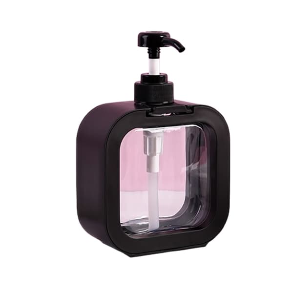 INF 300 ml vit platt påfyllningsbar flaska med pump