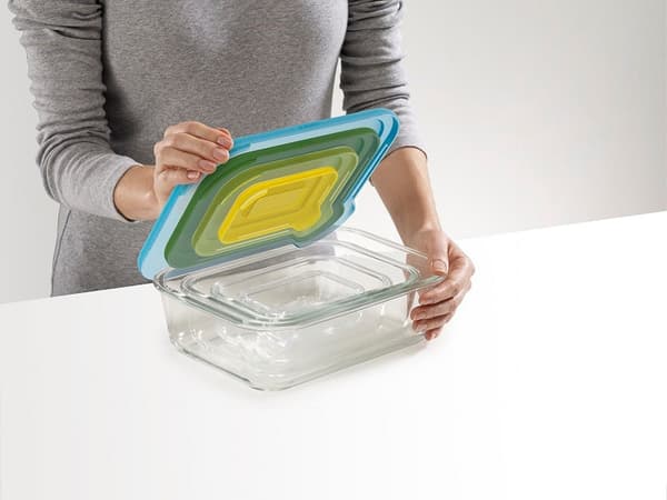 JJ-set med 4 Nest Glass multik-behållare