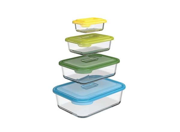 JJ-set med 4 Nest Glass multik-behållare