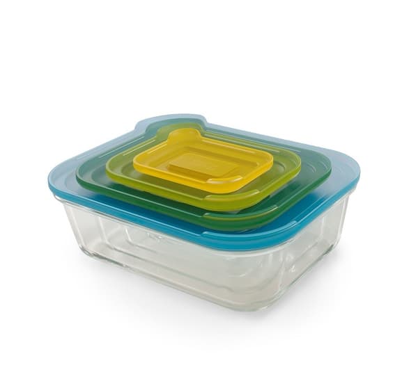 JJ-set med 4 Nest Glass multik-behållare