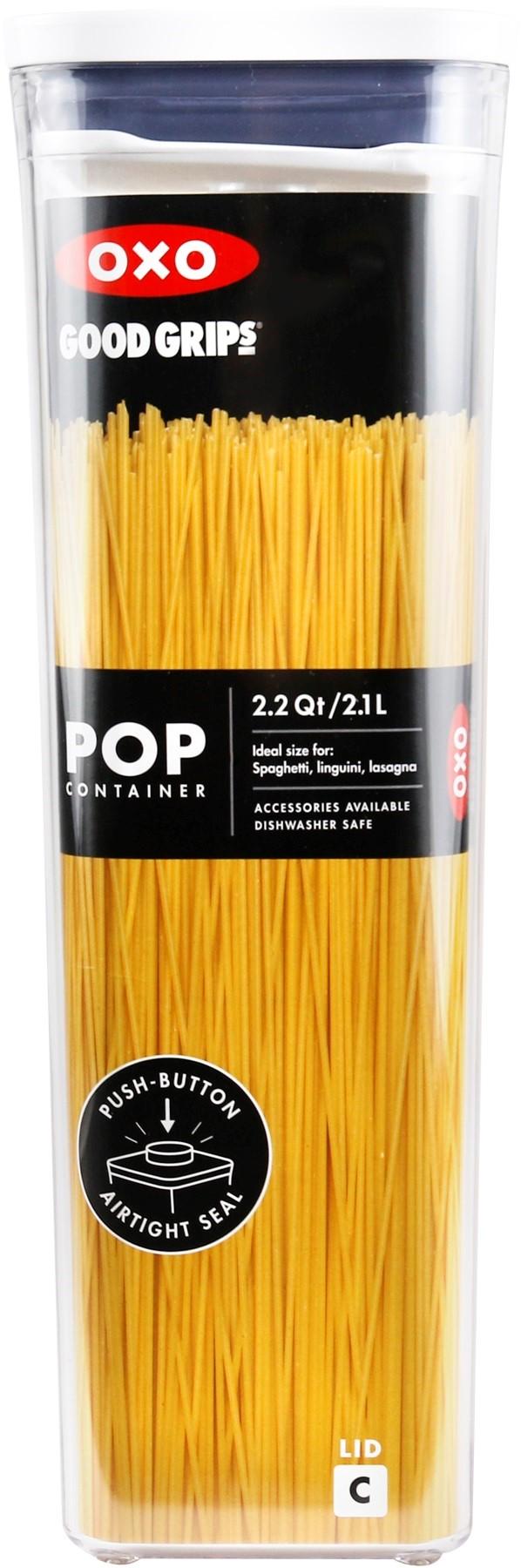OXO-POP beholder 2,1l, kvadratisk S, høj, Gode greb