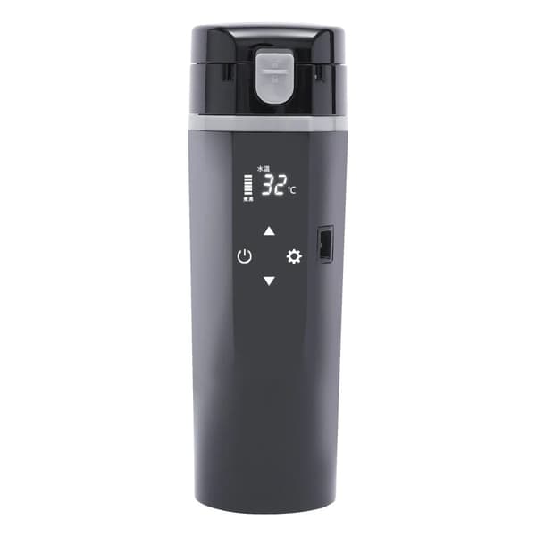 Bil Elektrisk Varmebeholder, 500ML Kapacitet, 12-24V Spænding,sort