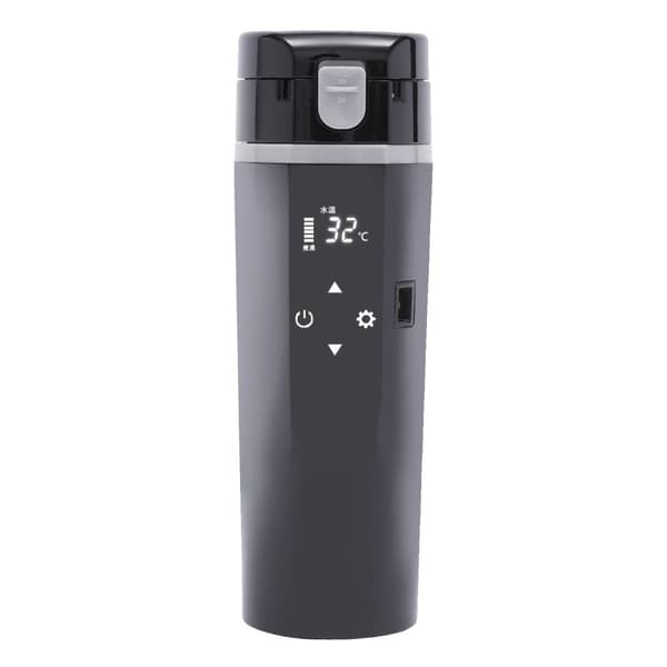 Bil Elektrisk Varmebeholder, 500ML Kapacitet, 12-24V Spænding,sort