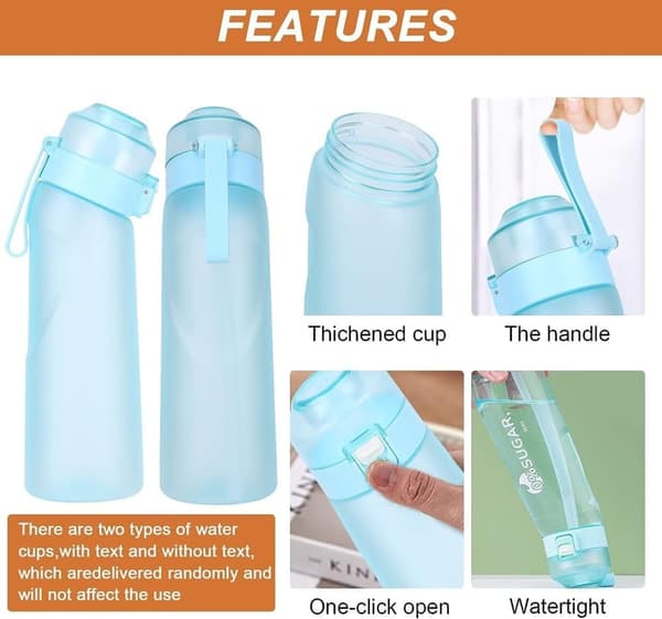 Lollanda Air 7 maulla, 650 ml Starter Set Drink Up Fruit Fragrance BPA-vapaa pillillä