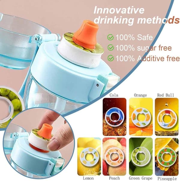 Lollanda Air 7 maulla, 650 ml Starter Set Drink Up Fruit Fragrance BPA-vapaa pillillä