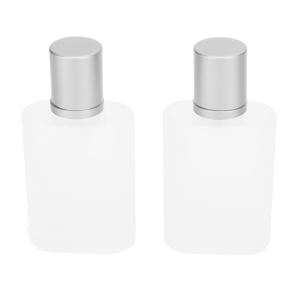 2st parfymsprayflaska tjockt glas mattande transparent påfyllningsbar tom flaska 50ml