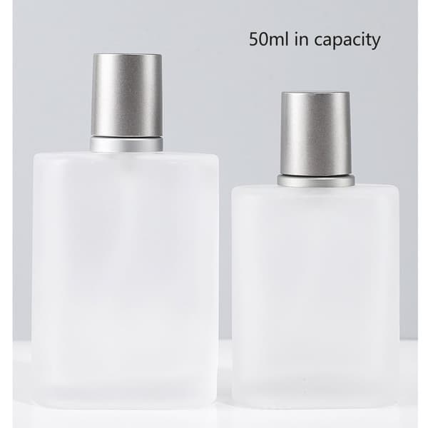 2st parfymsprayflaska tjockt glas mattande transparent påfyllningsbar tom flaska 50ml