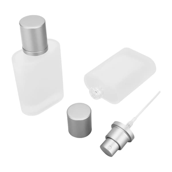 2st parfymsprayflaska tjockt glas mattande transparent påfyllningsbar tom flaska 50ml