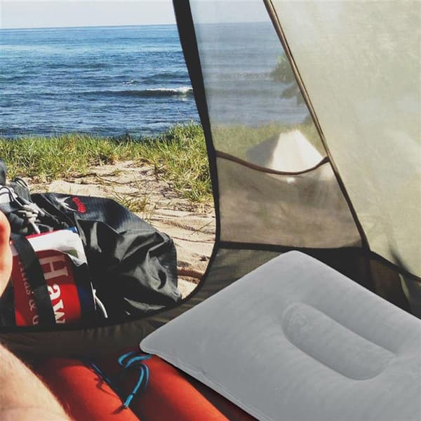 Näckkudde Resekudde Uppblåsbar kudde Ergonomisk kudde Camping Resor 33.5 x 22