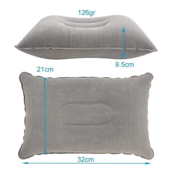 Näckkudde Resekudde Uppblåsbar kudde Ergonomisk kudde Camping Resor 33.5 x 22