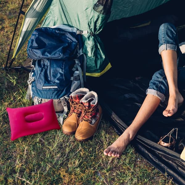 Näckkudde Resekudde Uppblåsbar kudde Ergonomisk kudde Camping Resor 33.5 x 22