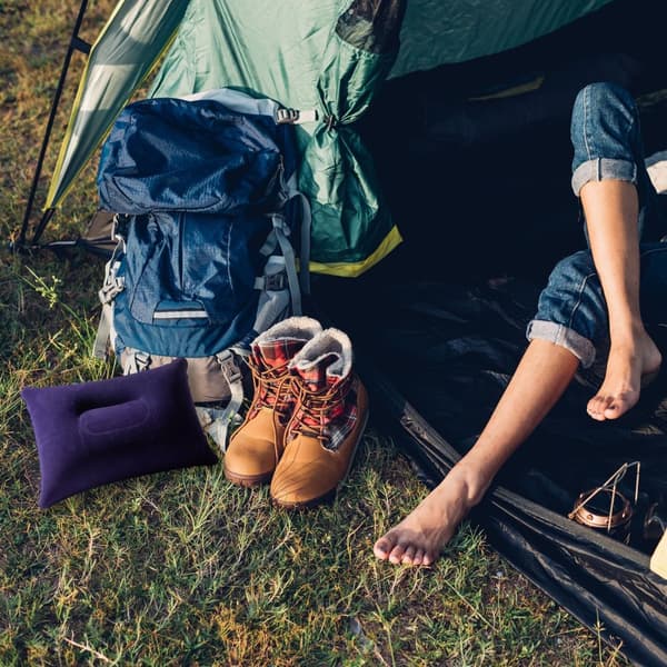 Nakkepute Reisepute Oppblåsbar pute Ergonomisk pute Camping Reise 335 x 22