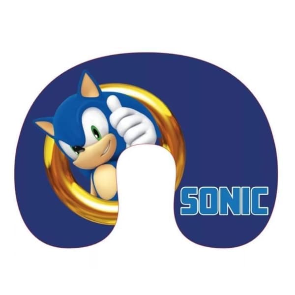 Sonic the Hedgehog resekudde, nackkudde 35x30, sonic resekudde AYM070682
