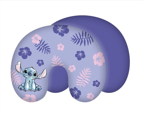Lilo and Stitch croissant resekudde, lila 24 augusti