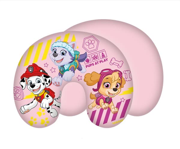 Paw Patrol leka croissant resekudde rosa 24 augusti
