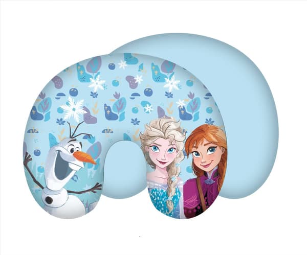 Frozen Anna och Elsa croissant resekudde, blå