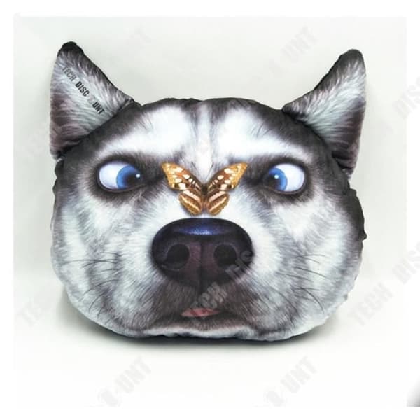 TD® 3D husky kudde barn bil kudde nackstöd flygplan strand fåtölj resor dekoration plysch flygplan skum kreativ