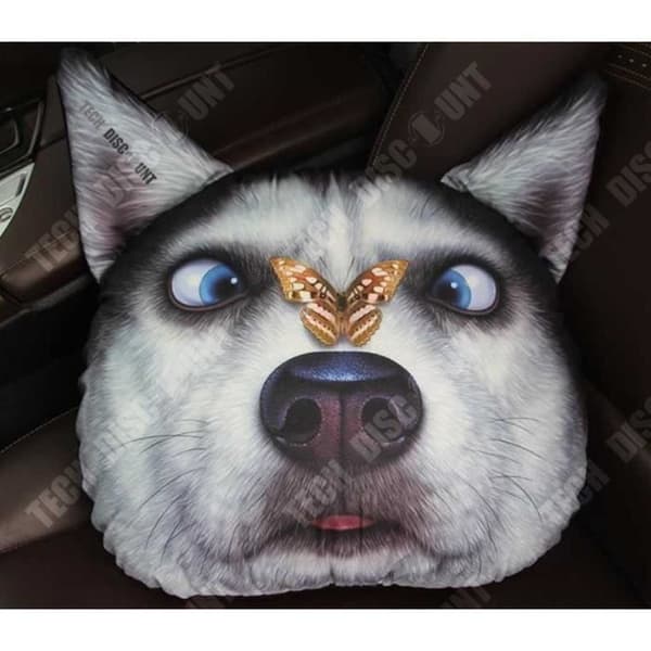 TD® 3D husky kudde barn bil kudde nackstöd flygplan strand fåtölj resor dekoration plysch flygplan skum kreativ