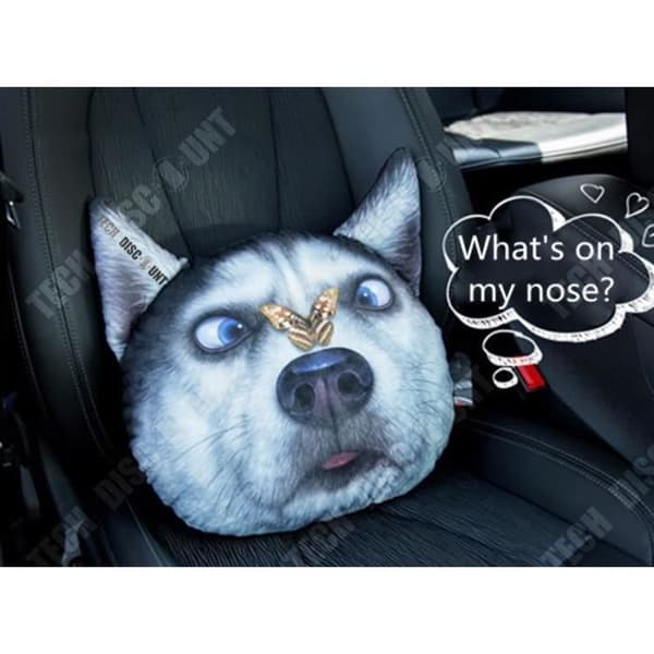 TD® 3D husky kudde barn bil kudde nackstöd flygplan strand fåtölj resor dekoration plysch flygplan skum kreativ