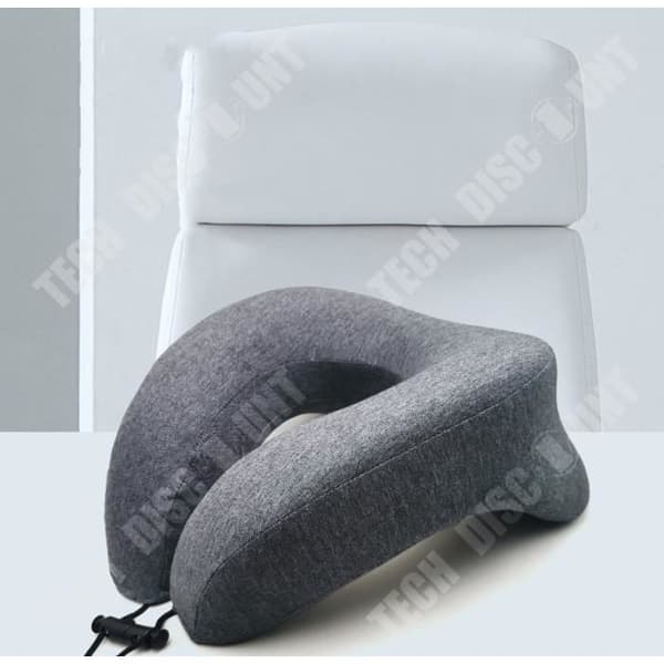 TD® U-formad kudde, nackstöd, student, tupplur, multifunktionellt kontor, memory foam, liggande kudde, sömn, vila, f grå