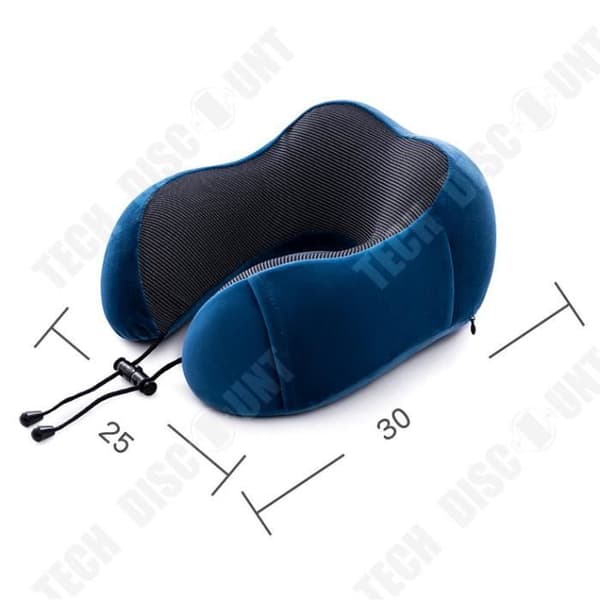 TD® U-formad kudde, memory foam, passande resekudde, nackkudde, långsam rebound, nackkudde, si kudde